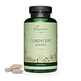 CORDYCEPS SINENSIS Vegavero® | 5000 mg | L’UNICO con il 40% di POLISACCARIDI | 120 capsule | Vegan